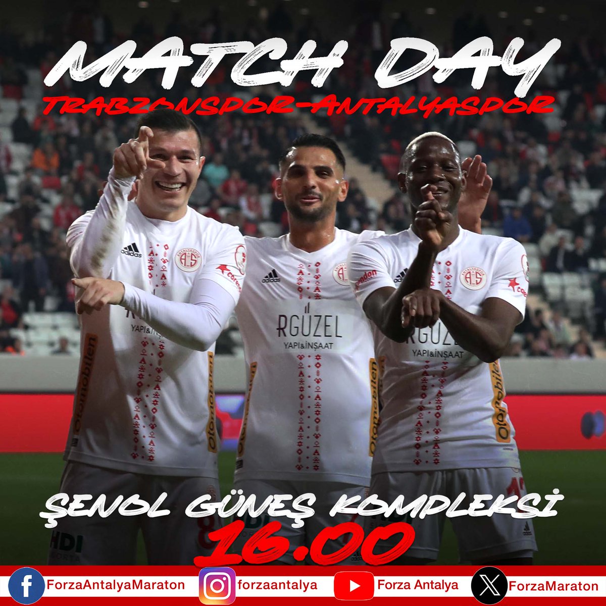 ⚽ Akrep Gol! Gol! Gol!

🇵🇪 #Antalyaspor
🦂 #AkreplerinMaçıVar
🔥 #ForzaAntalya