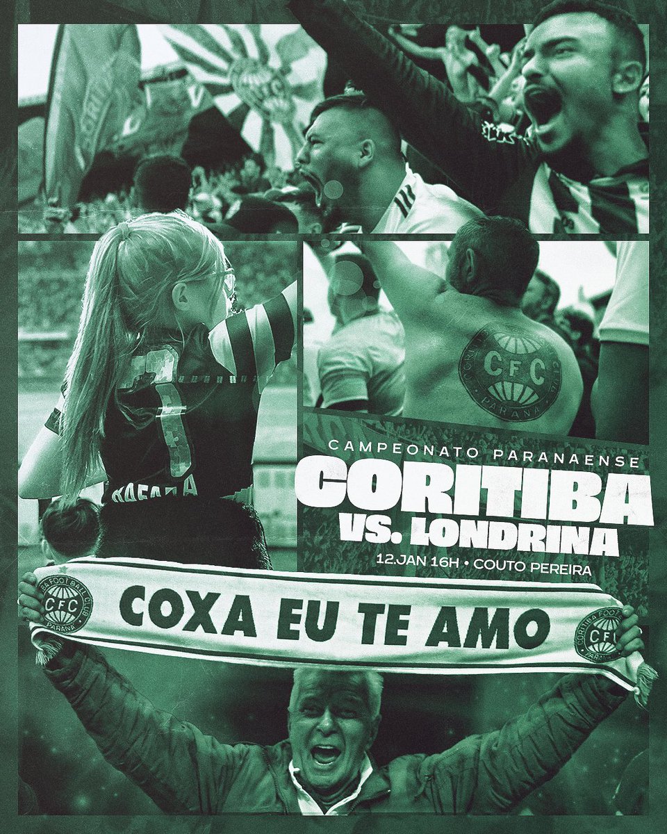 Coritiba's tweet photo. CHEGOU O DIA, NAÇÃO ALVIVERDE! 🟢⚪️

Vamos nos encontrar no Couto Pereira, torcer e cantar do primeiro ao último minuto.

Marque aqui teu amigo que vai contigo pro Alto da Glória!

#CFCxLEC #CoxaNoParanaense https://t.co/s8HZ8PQGWN