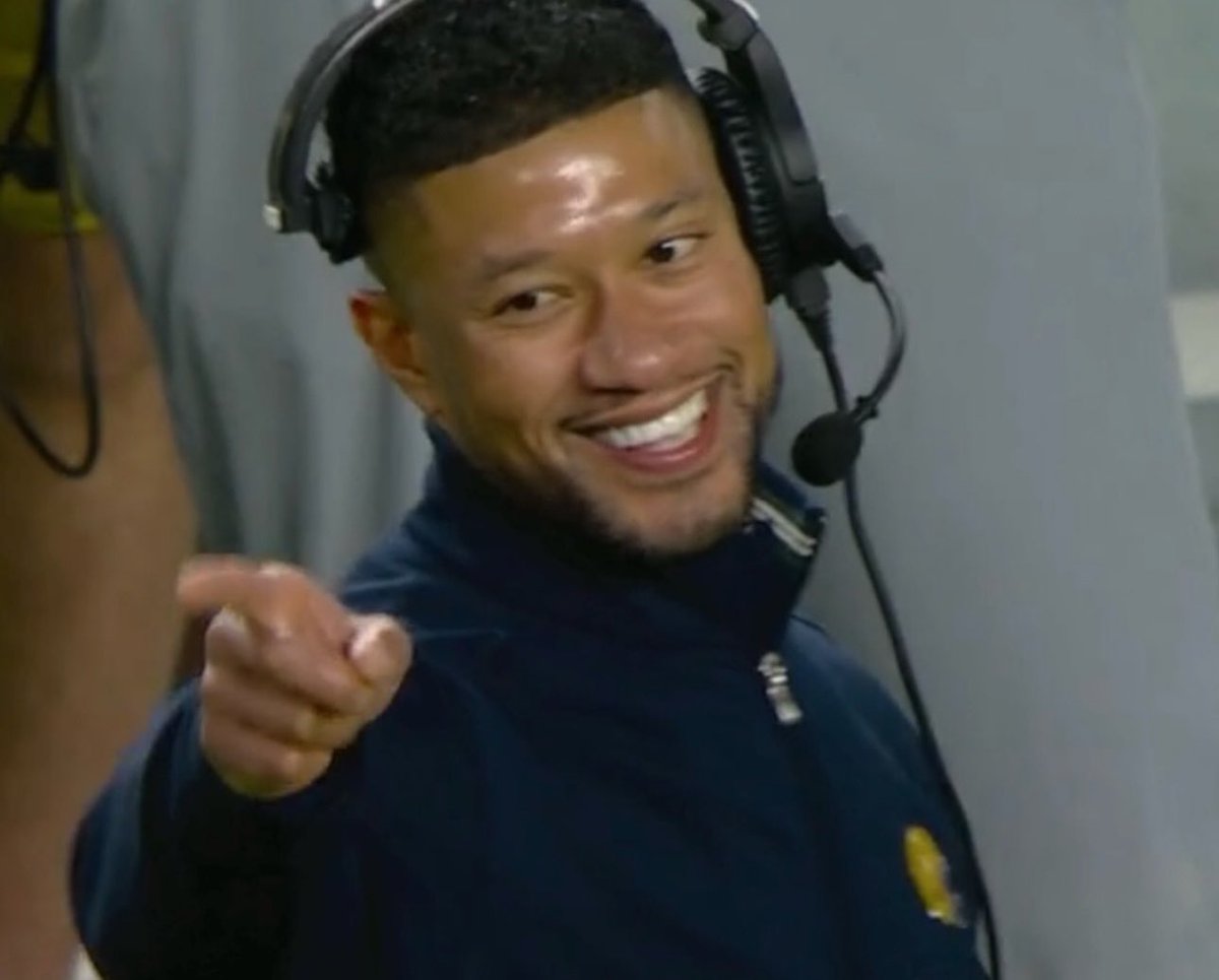 It’s really not talked about enough that Marcus Freeman has this Notre Dame team playing as well as they are with second and third stringers all over. Incredible leadership and props to the rest of the staff as well for getting kids ready.