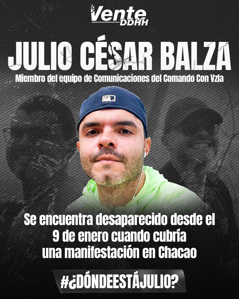 MariaCorinaYA's tweet image. En su desesperación y aislamiento al régimen lo único que le queda es arremeter contra valientes ciudadanos. 

En las últimas horas, más de 30 venezolanos que protestaban este 9 de enero pacífica y organizadamente fueron secuestrados por las fuerzas represoras de Maduro. Esto…