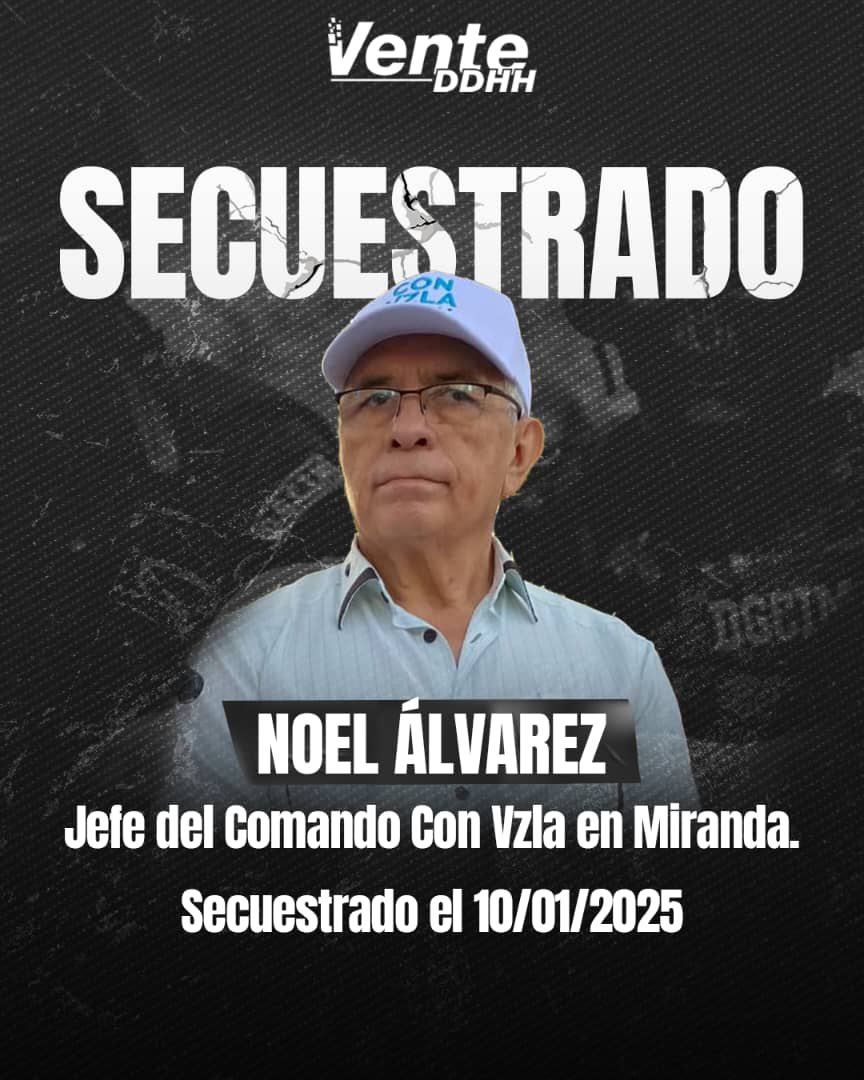 MariaCorinaYA's tweet image. En su desesperación y aislamiento al régimen lo único que le queda es arremeter contra valientes ciudadanos. 

En las últimas horas, más de 30 venezolanos que protestaban este 9 de enero pacífica y organizadamente fueron secuestrados por las fuerzas represoras de Maduro. Esto…