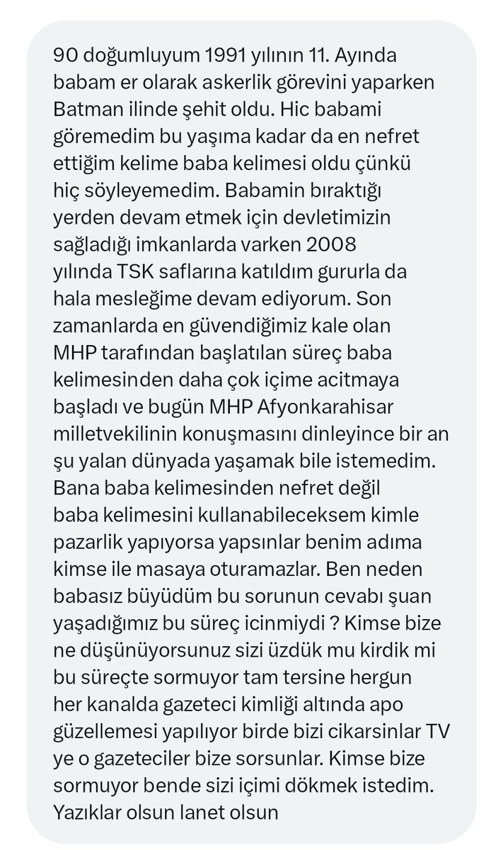 Gelen bir mesaj...
Öcalanla açılım süreci yapanlar bu sorulara cevap verecekler mi?