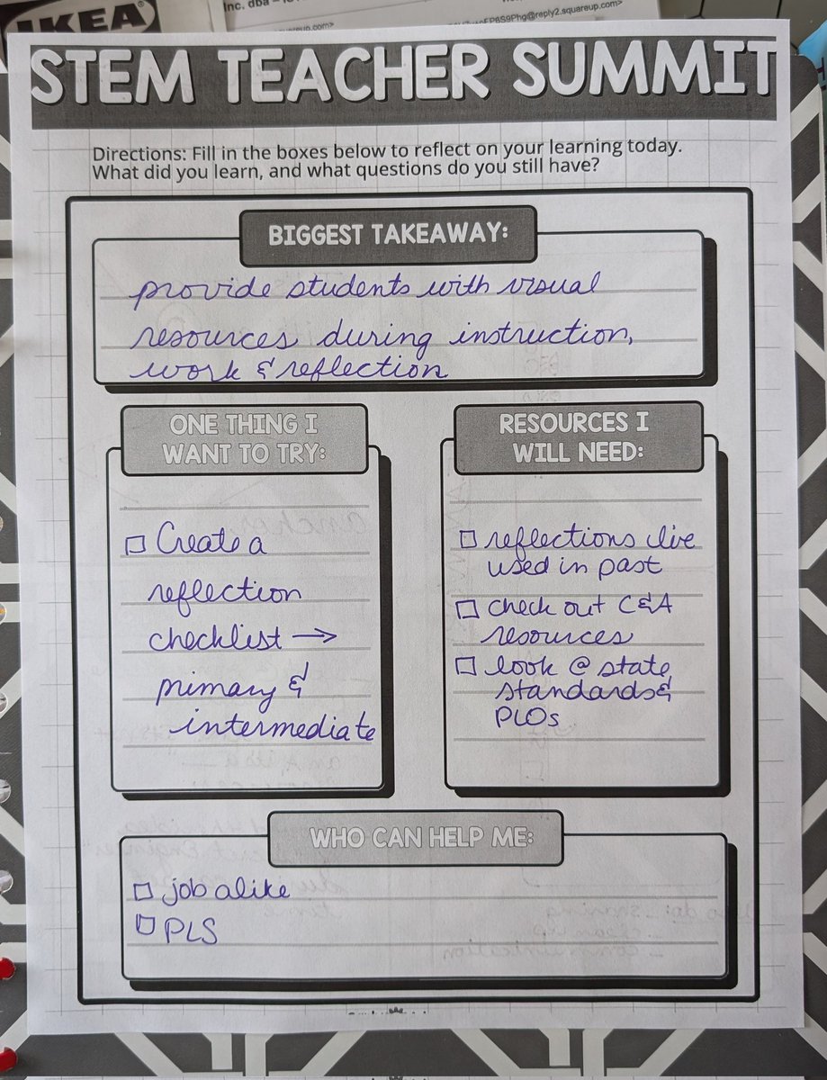 jenteach's tweet photo. @carlyandadam Excited to get started on creating my Robotics Reflection Checklist this week. https://t.co/IvFmor5nCp