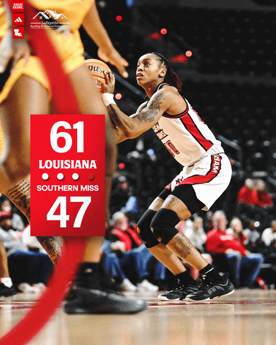 One to go and holding the lead ⏳

📺 [ESPN+] ragncaj.co/wbbtv0111
📻 [103.3 FM/1420 AM] ragncaj.co/wbbradio0111
📊 ragncaj.co/wbbstats0111
 
#GeauxCajuns