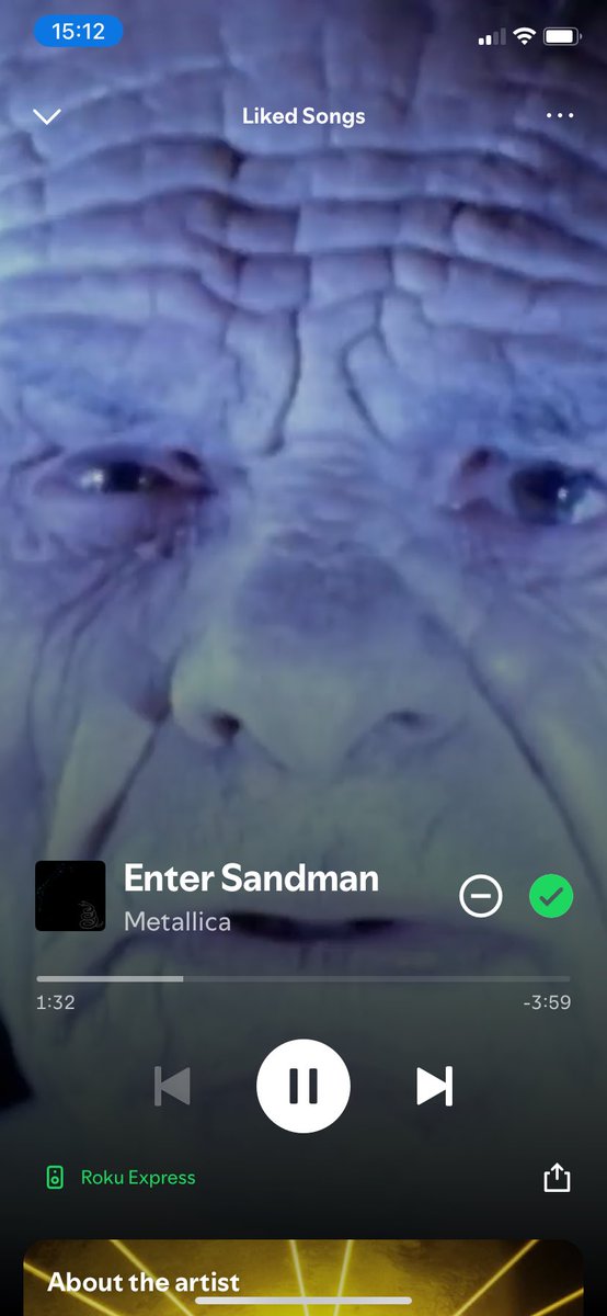 Cleaning day at my house, decided to go little metal today while doing it 🤘