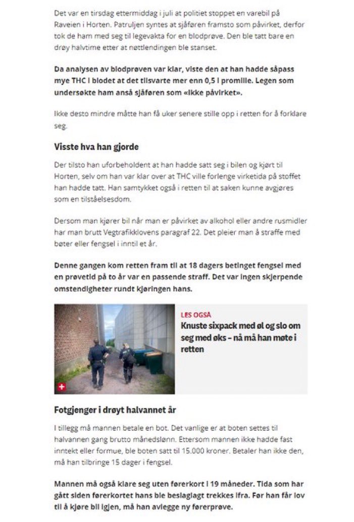 BergenNarko's tweet photo. Og mens politiets tvilsomme edruelighetspraksis endelig får et kritisk søkelys, er dette tilstanden i norske domstoler (og lokalaviser). Begge deler krever et grundig oppgjør. https://t.co/4uGyphNUqg