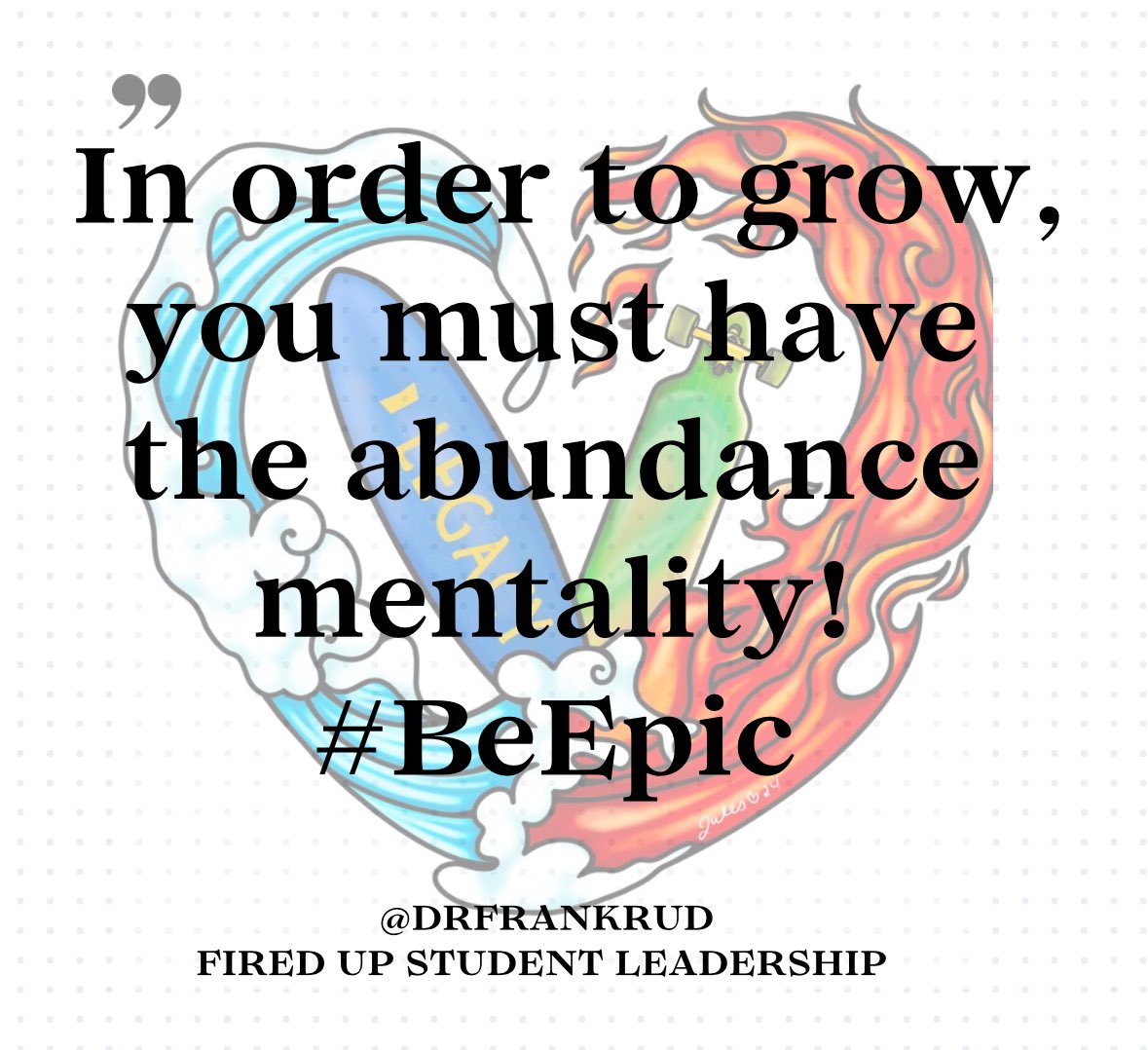 DrFrankRud's tweet photo. Hey, there’s enough success for everyone just like there’s enough failure for everyone. Cheer for the people around you! See what happens #BeEpic #FiredUpLeadership #FiredUpStudentLeadership #FiredUpTeacherShip #CoreBoards #50GreatThingsLeadersDo https://t.co/TPsCLGHJ9J