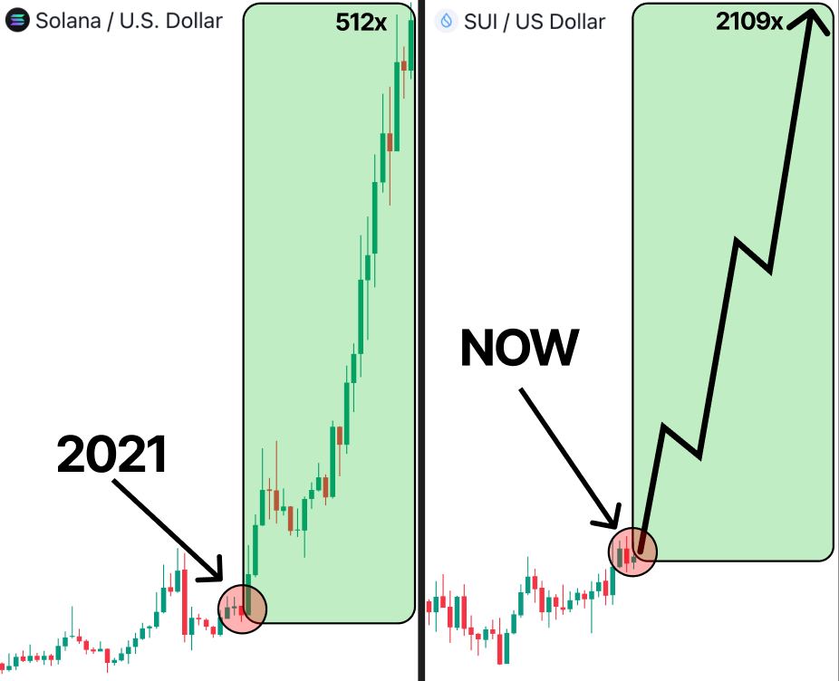 Those who bought $SOL memes in 2023 made millions

$SUI finally hit $5 with $50B FDV

Buy $SUI memes now = buy $SOL memes in 2023

I've spent 10h of research to find next $BONK

Here's SUI overview and a list of 100x gems👇🧵