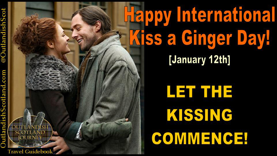 OutlandishScot's tweet photo. Here’s an International Kiss a Ginger Day rerun featuring @SkeltonSophie @RikRankin #MacBree #RogerandBree #KissAGingerDay https://t.co/ZhoJg73QBW