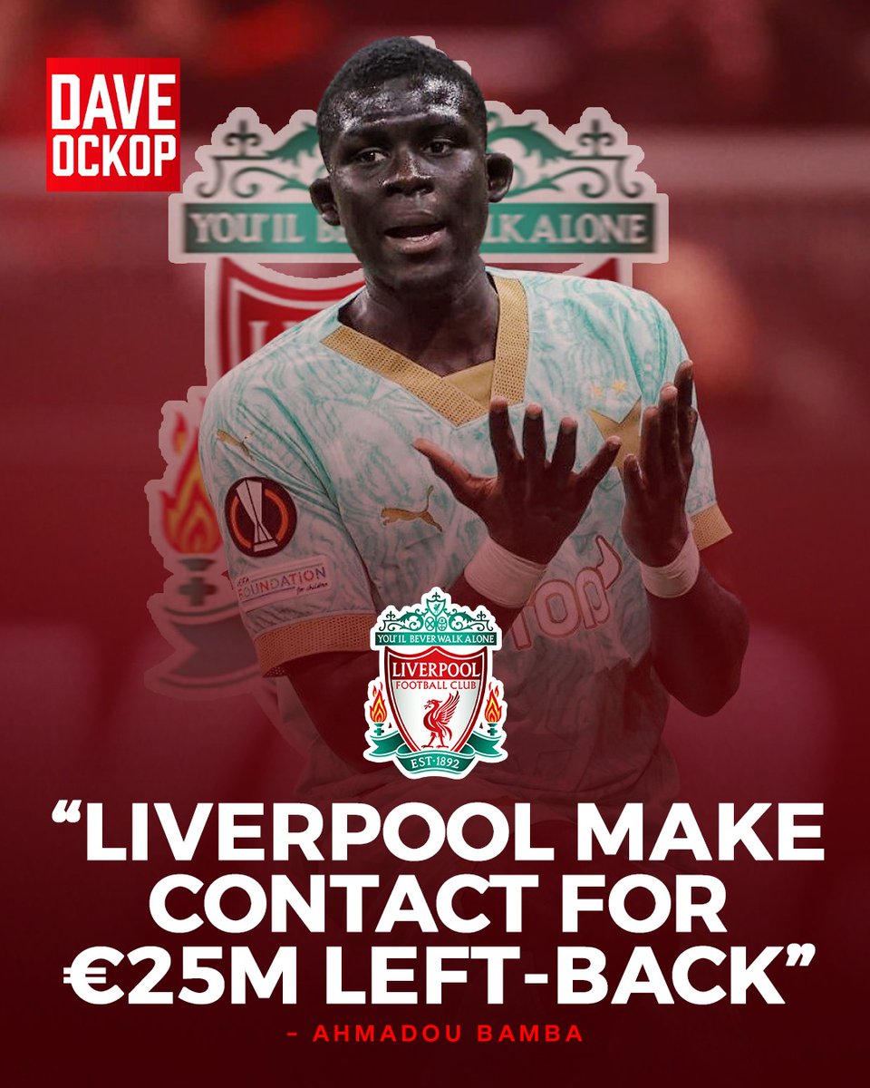 🚨 Liverpool have contacted the agent of El Hadji Malick Diouf.  Slavia Prague want €25m. They have rejected a €15M from Crystal Palace. Bournemouth and Nottingham Forest are also interested. (<a href="/Ahmadoubamba36/">Khadim Diakhaté</a>)