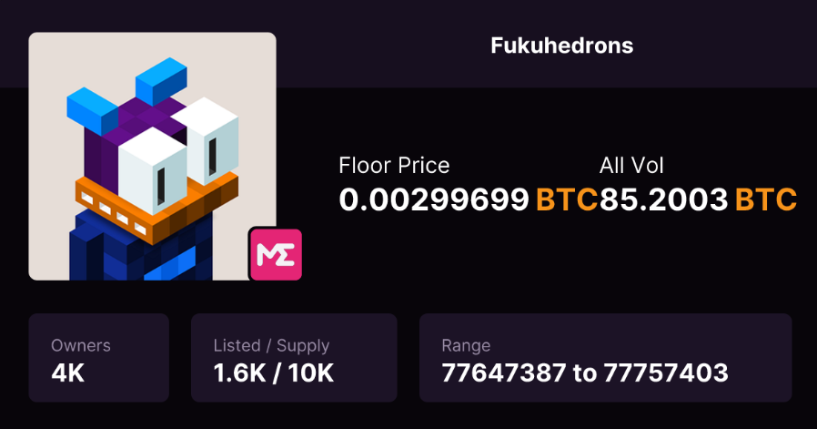 Only 1.6k Fukuhedrons listed 📉

delist 
delist