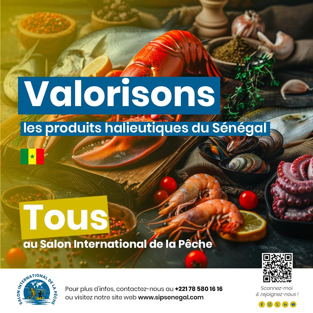 Du poisson frais aux fruits de mer, en passant par nos savoir-faire uniques, les produits halieutiques du Sénégal sont une richesse inestimable pour notre économie et notre culture.
 
<a href="/Asepexgouv/">Asepex</a> <a href="/RTS1_Senegal/">RTS SENEGAL</a>
#SIPSN2025
#JeParticipeAuSIP
#SalonInternalDeLaPecheSenegal