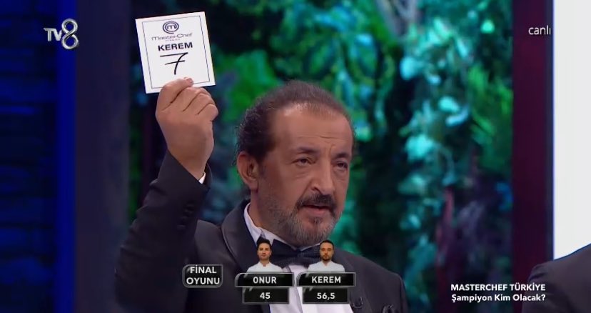 Kerem’i sonuna kadar tebrik ediyorum. Çünkü yarışma boyunca hem rakipleriyle yarıştı hem de şeflerin mobbingleriyle yarıştı. Sen belki bu akşam adaletsizliğe yenildin ama gönlümüzün şampiyonusun 👏🏼

 #mastercheftürkiye
