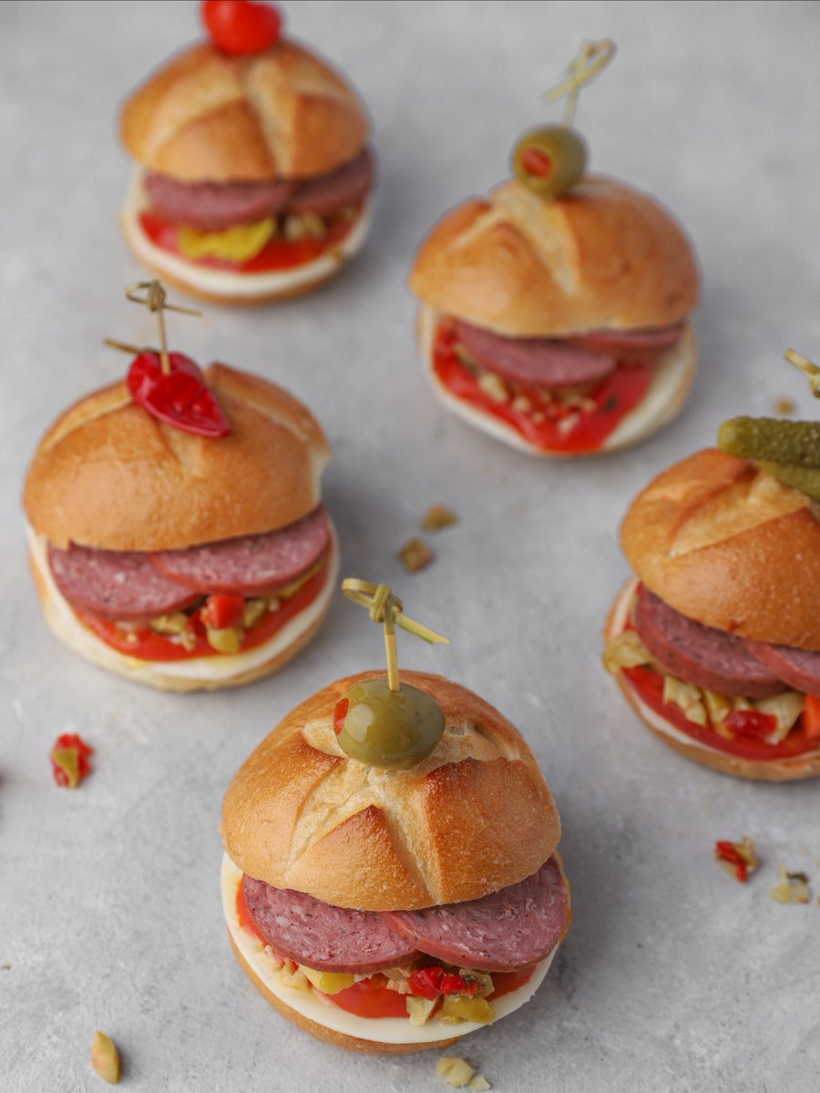 The perfect gameday sandwiches featuring our Original Summer Sausage! 😋