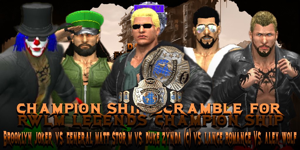 RileyfnWolf's tweet photo. And in our main event that will be in #WWE12 @DZynda_GPW will defend his Legends Championship in a championship scramble against 4 former legends champions who have earned their title match one way or another! https://t.co/QcXzheeoCS
