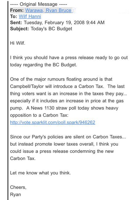 I am the only candidate for MP in #VancouverCentre who has been fighting to scrap the #CarbonTax since 2008! Please join me in the fight for affordability at ryanwarawa.com.
<a href="/CPC_HQ/">Conservative Party</a> <a href="/PierrePoilievre/">Pierre Poilievre</a> <a href="/ScrapCarbonTax/">Scrap The Carbon Tax</a> <a href="/axethecarbontax/">Axe The Carbon Tax</a> #ScrapTheCarbonTax #cdnpoli