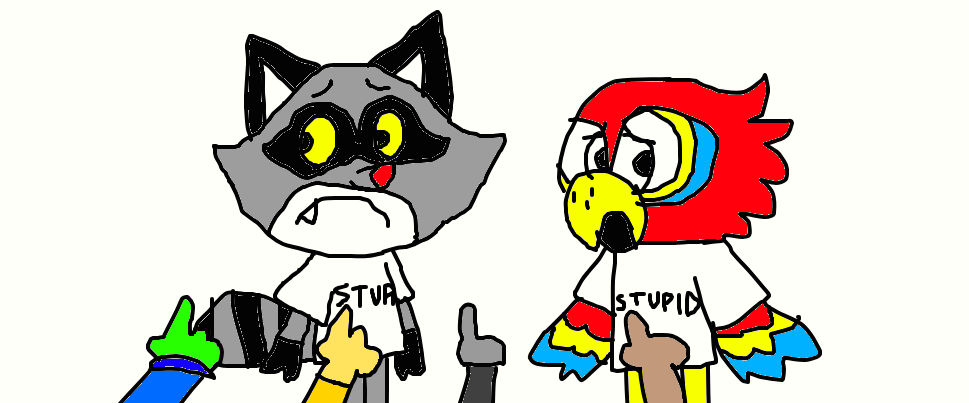 RealArtyMLDM's tweet photo. I MADE PEKO AND STRAWBERRY FROM MELLONN'S NEW SHOW WEAR STUPID SHIRTS AND ME AND MY FRIENDS LAUGH AT THEM!!! THE FIRST ONE IS MY PREDICTIONS AND THE SECOND ONE IS THE REAL LOOKS!!!! @BillyBobThomps AND @carlosalazraqui VOICE PEKO AND STRAWBERRY SO THEY ARE LIKE TAFFY AND SERGIO https://t.co/LRaLozoMEF