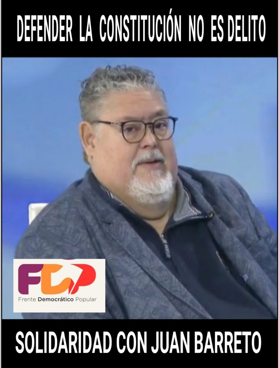 Defender la CONSTITUCIÓN no es delito.

Desde el Bloque Histórico Popular exigimos el cese al amedrentamiento y hostigamiento a la Dra <a href="/MariaesPueblo/">María Alejandra Díaz Marín🐞🦗🦎🐝🐜</a> y a <a href="/juanbarretoc/">Juan Barreto</a>, como también la liberación Inmediata del ex candidato presidencial <a href="/ENRIQUEMARQUEZP/">Enrique Márquez</a>