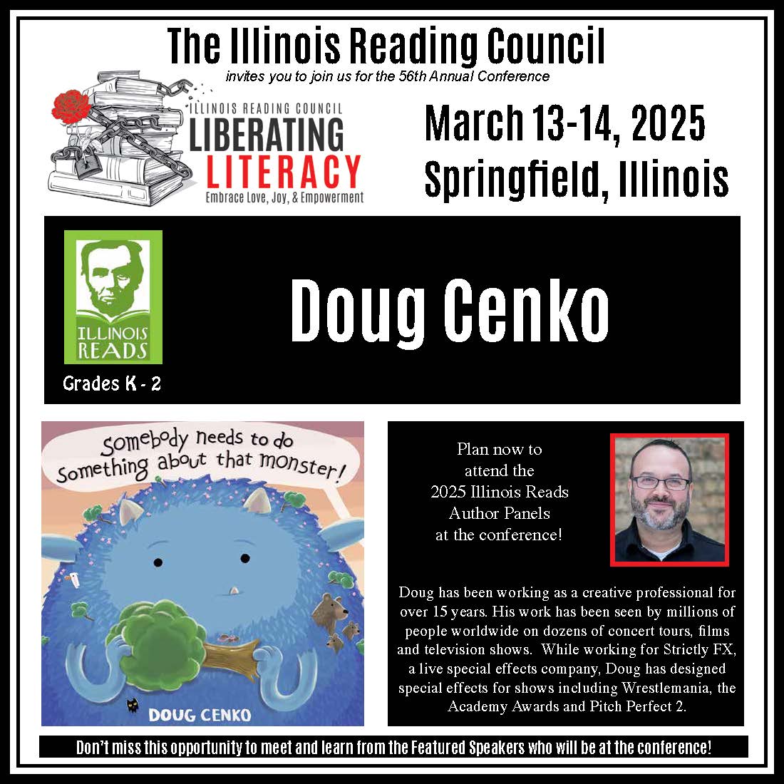 Don’t miss this 2025 Illinois Reads book!  IRC is also thrilled that many of the authors will be joining us at the 2025 IRC Conference !  Find out more at:
illinoisreadingcouncil.org/conference-inf…
illinoisreads.org
#IRCreads  <a href="/ILReadCouncil/">IL Reading Council</a>
<a href="/dougcenko/">Doug Cenko</a>