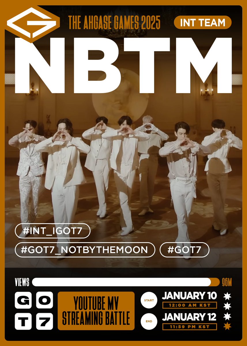 GOT7Pilipinas's tweet photo. [THE AHGASE GAMES 2025]

DAY 3

Time to… HARD CARRY, HEY!!!🔥 

THAI AHGASES⚡️INT'L AHGASES

Let's get LOOK MV and NBTM MV closer to the 100M-view milestone!

#AHGASEGAMES_2025 #GOT7 #갓세븐 @GOT7Official https://t.co/48nMiYnR7C