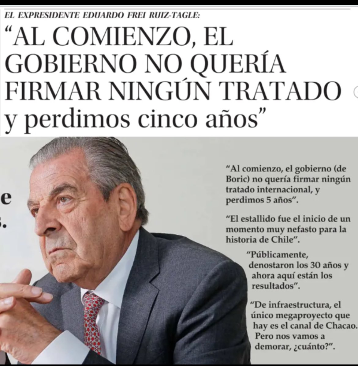 JorgeTarud's tweet photo. Con la ideología fracasada  sesentera del gobierno.Mucho daño le han hecho a Chile. https://t.co/h6hrkqz1ss