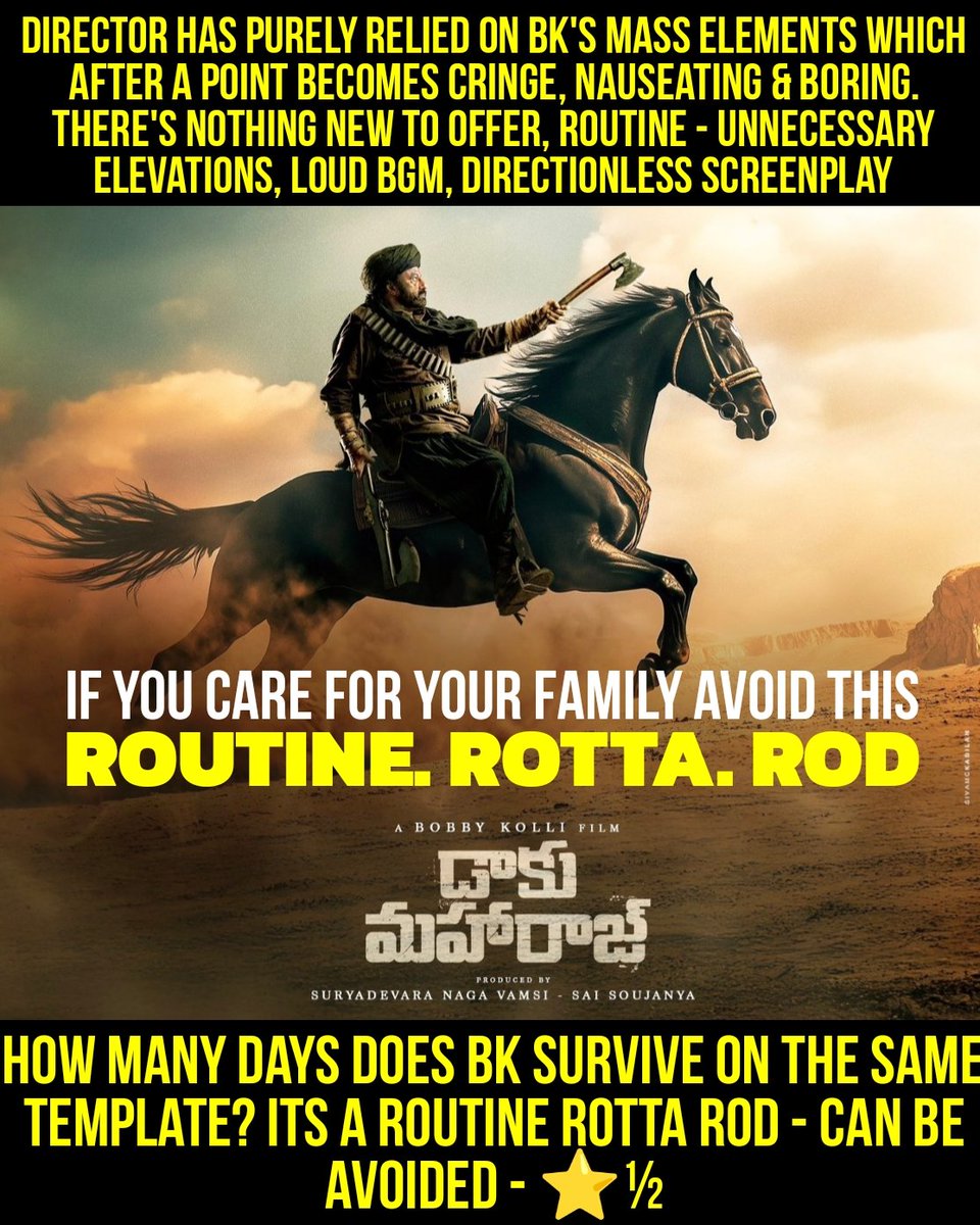 PopCorNTimes00's tweet photo. As usual Expected🤭🤭🤭🤣🤣🤣🤣🤣
#DaakuMahaaraaj❌
👉#DisasterDaakuMaharaaj ✅
#BokkaloMaharaaj✅
#RamCharanTheWinner #RamCharan𓃵
#RamCharanTheWinner
#RamCharan𓃵OneManShow
#GameChanger #BlockbusterGamechanger
#ShankarShanmugham
#KondaDevraRampage https://t.co/O7pXo3n2Uo