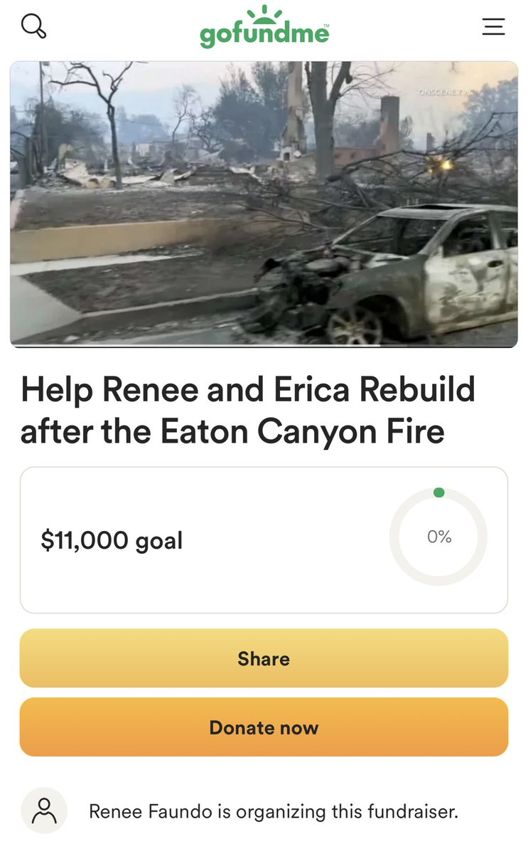 renee_draws's tweet image. Hello - I’m sad to share that my family’s home was hit by the Eaton Canyon fire.
My sister & I are devastated as we had to make the difficult decision to leave behind almost all of our possessions to evacuate safely with our pets.
gofundme.com/f/help-renee-a…