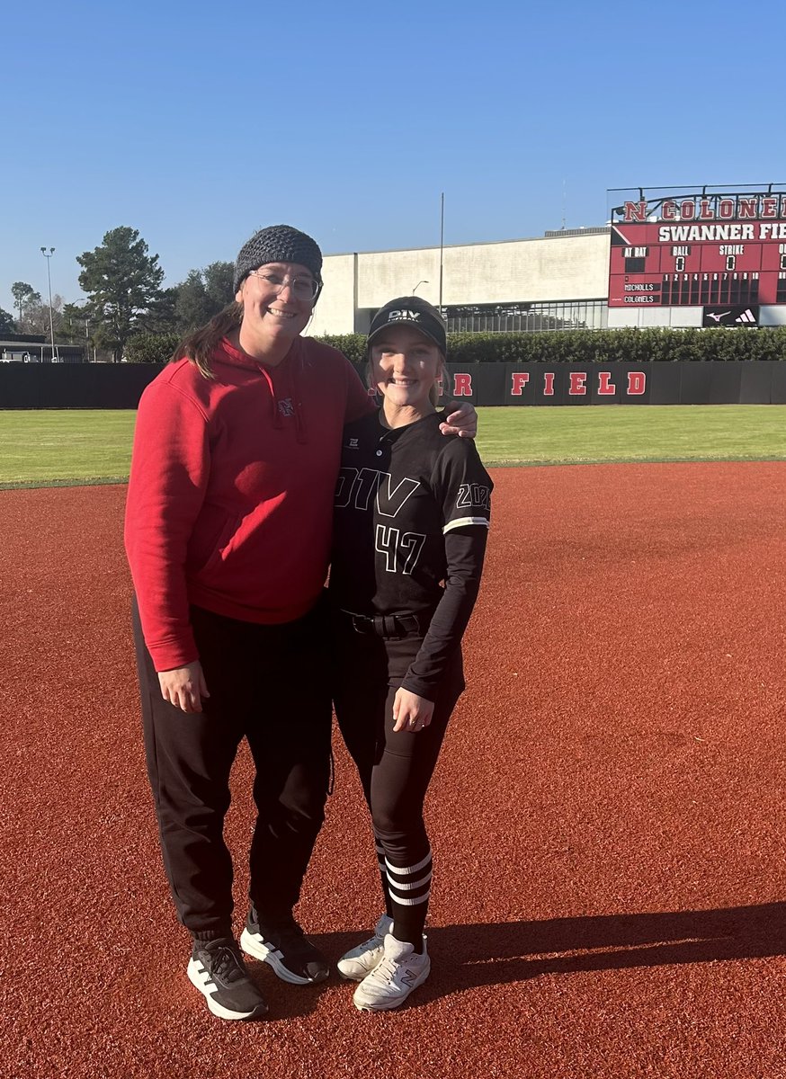 I had such a great time at <a href="/nicholls_sb/">Nicholls Softball</a> camp today. What a great group of coaches and players! I learned a lot and can’t wait till the next one. <a href="/d1vision_sb/">D1VISION Softball</a> <a href="/N_shoresoftball/">Northshore Softball</a> <a href="/CoachRonFrost/">Coach Ron</a> <a href="/hansparks4/">Hannah Sparks</a>