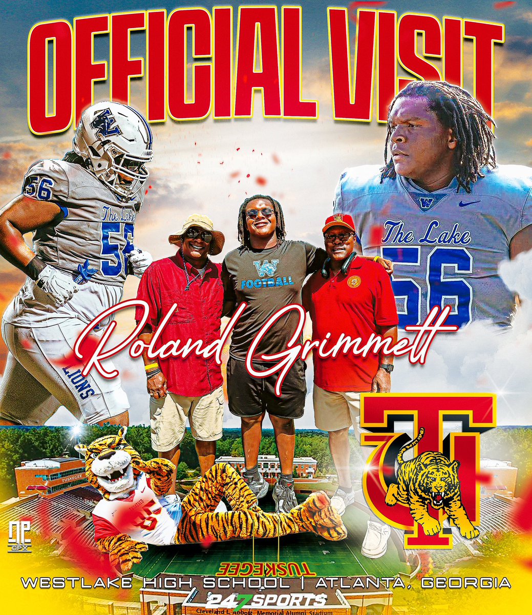 RolandJGrimmett's tweet image. Next week, I’ll be @TuskegeeUniv, my grandparents’ alma mater for an official visit @SkegeeFootball. I’m grateful for the opportunity.

@InsideZone @Coach_james3 @CoachMo25 @CoachGoose71 @RecruitWestlake @TMobusa @commit2HBCU @HBCUSports1 @RecruitNE_GA @NathanPurvis

#SkegeeFB 🐅