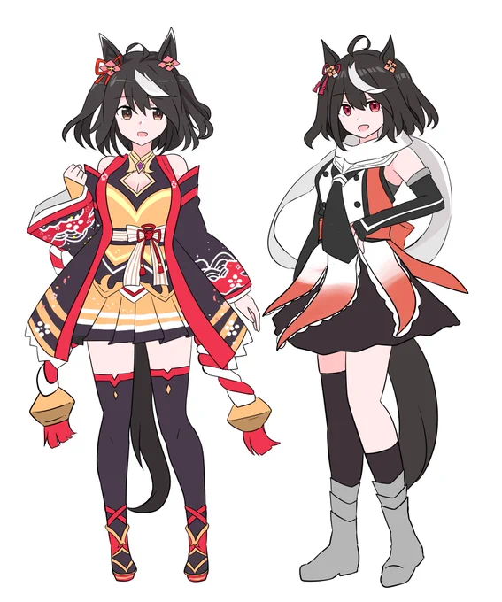 キタサンに川内の服を着せて比較 