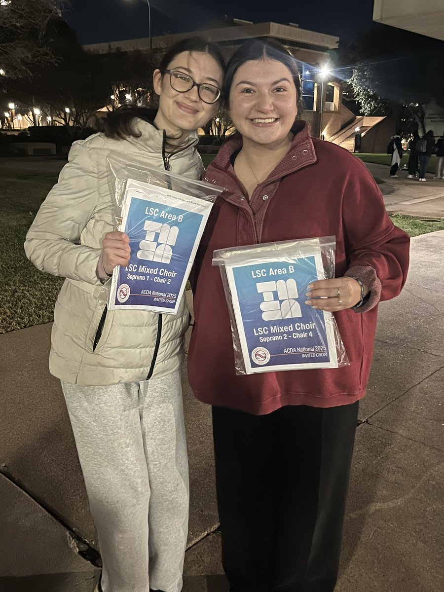 GCISD ALL STATE CHOIR MEMBERS!! Roslyn Ackermann, GHS soprano 1, and Evie Rios, CHHS soprano 2. These ladies slayed!!! <a href="/GCISDFineArts/">GCISD Fine Arts</a> <a href="/GCISD/">Grapevine-Colleyville ISD</a> <a href="/CHpantherchoir/">CHHS Panther Choir</a>