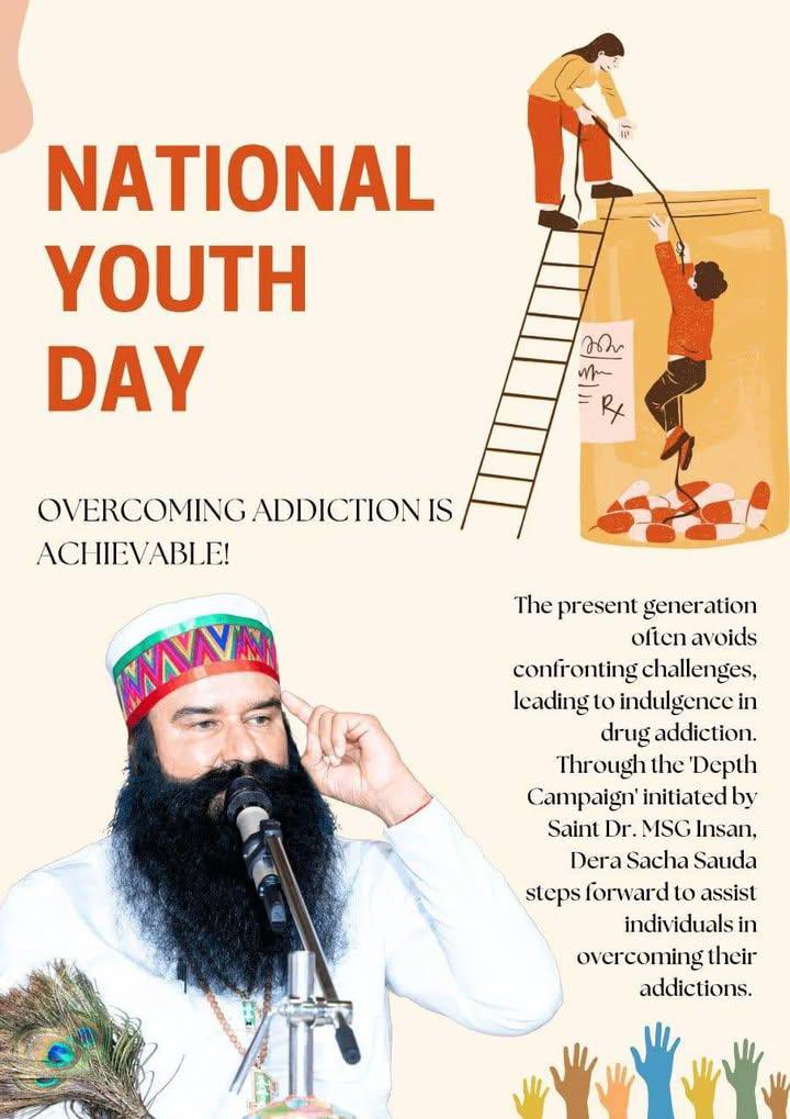 nishu4578's tweet photo. Channelised millions of youngsters to use the power of youth for the welfare of society. As guided by Saint Dr MSG Insan, youngsters today are living a meaningful life by contributing to 167 welfare works &amp; staying away from all bad deeds.. #NationalYouthDay2025
#NationalYouthDay https://t.co/fQAoLAQJyV