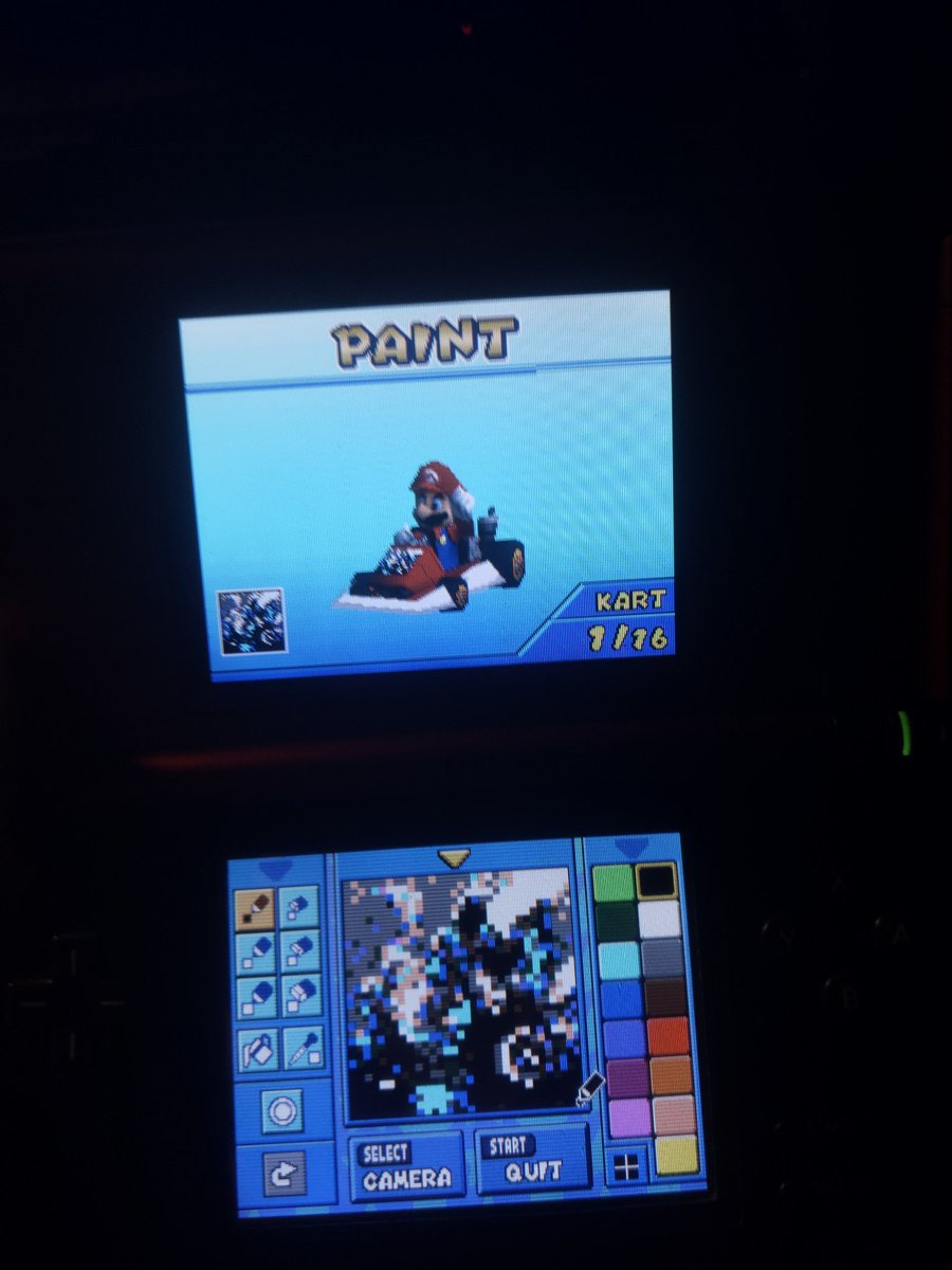 Gigabyte10271's tweet photo. @anhanmee 
Your icon translates surprisingly well in Mario Kart DS :D https://t.co/dquwiW2K8l