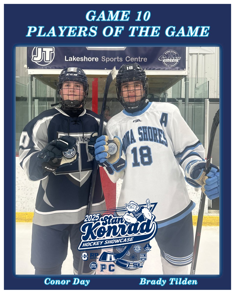 Mona Shores Hockey (@sailorhockey) on Twitter photo π Stan Konrad Showcase: Players of the Game - Game 10 π
South Lyon Unified: Connor Day
Mona Shores Sailors: Brady Tilden
Great job, both of you! π #Konrad25 @michHShockey <a href="/BeNnY_1111/">Chris Benedict</a> <a href="/jonathon_kidd/">Jonathon Kidd</a> <a href="/ShoresAthletics/">Mona Shores High School Athletics</a> π Stan Konrad Showcase: Players of the Game - Game 10 π
South Lyon Unified: Connor Day
Mona Shores Sailors: Brady Tilden
Great job, both of you! π #Konrad25 @michHShockey <a href="/BeNnY_1111/">Chris Benedict</a> <a href="/jonathon_kidd/">Jonathon Kidd</a> <a href="/ShoresAthletics/">Mona Shores High School Athletics</a>