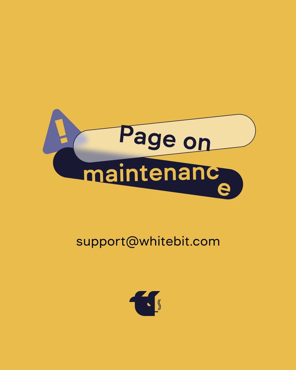 WhiteBIT_NG's tweet photo. ⚙️ Dear users!

Our website is currently down for maintenance. If you have any questions, please contact our support team via email shown on the banner.

Thank you for your patience. We will be back shortly! https://t.co/HiFKRj3NKo