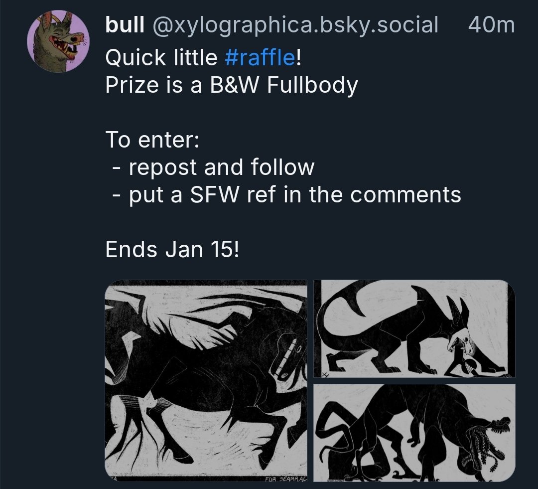 Got a raffle going on over on my blusky !