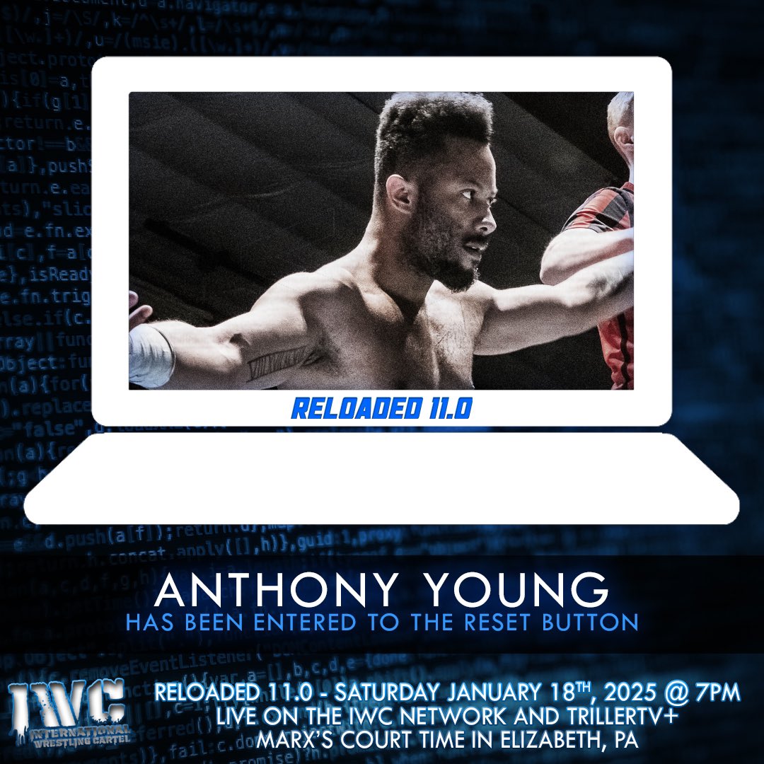 AYoung1_'s tweet image. One week until I get to see what the #ResetButton got me for Christmas 💎👑 

🎟️: iwcwrestling.ticketleap.com/reloaded-110/