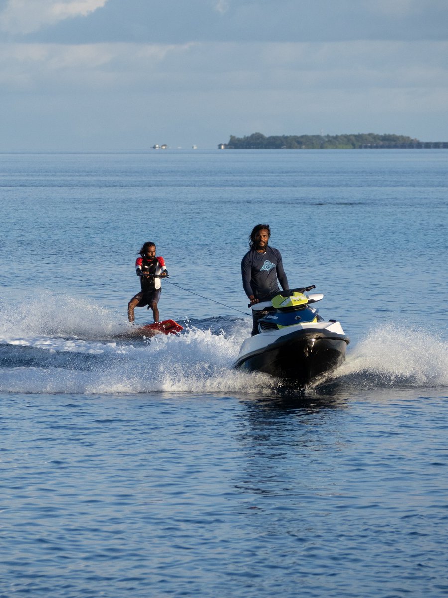 OceanDimensions's tweet image. If you can, you can..
#wakeboard #wakeboarding #watersport #watersports #maldives #fun #jump #funinthesea #VDWS