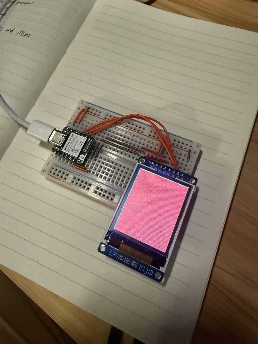 mynamebedan's tweet image. embedded rust is beating my ass right now. there is no driver for this display so i guess i need to write a driver but i can’t find a spec, prob gonna have to read some cpp arduino driver