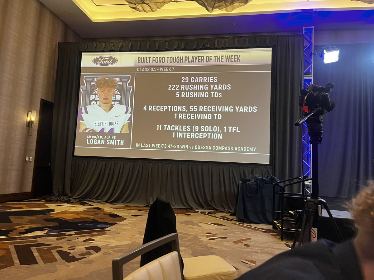loganchasesmith's tweet photo. Honored to be a part of the Built Ford Tough Player of the week celebration #FordPOTW Amazing experience #blessed https://t.co/z5vySibPWG