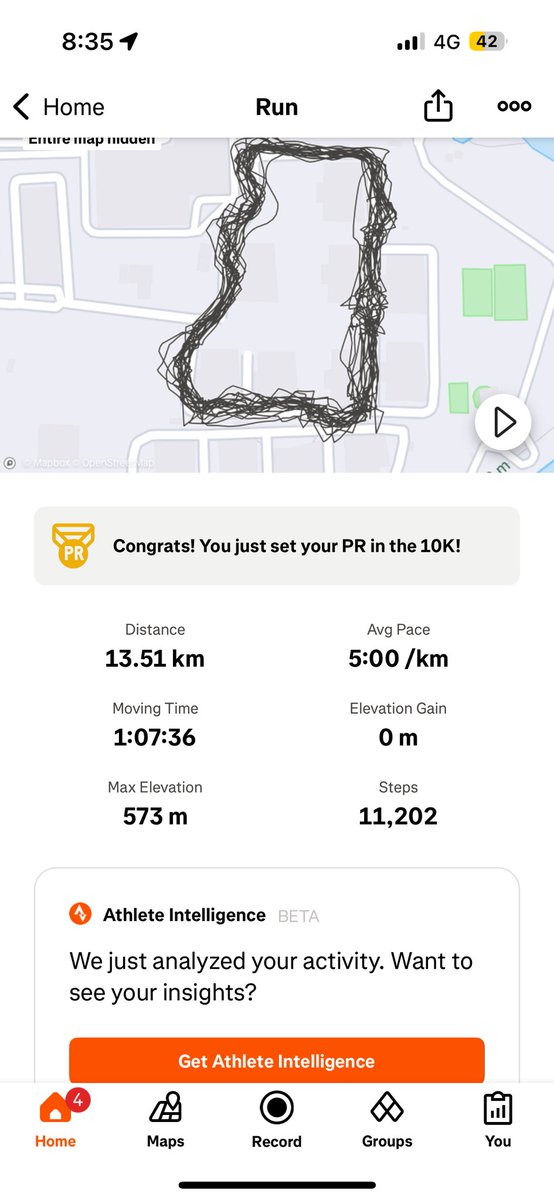 Much needed run after stressful week