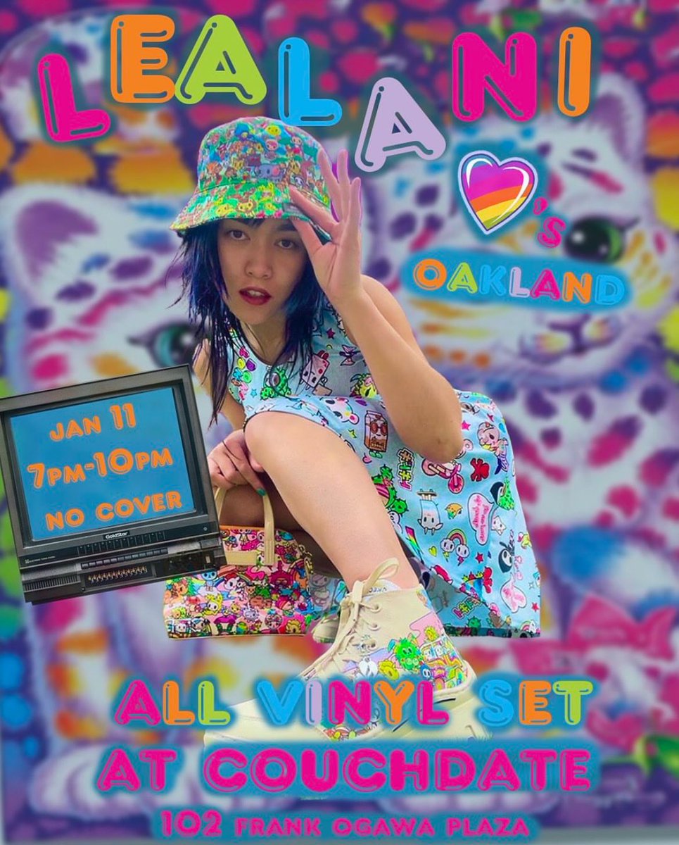 TONIGHT! I’m doing an all vinyl DJ set 7pm-10pm in Oakland at Couchdate! Free for everyone!