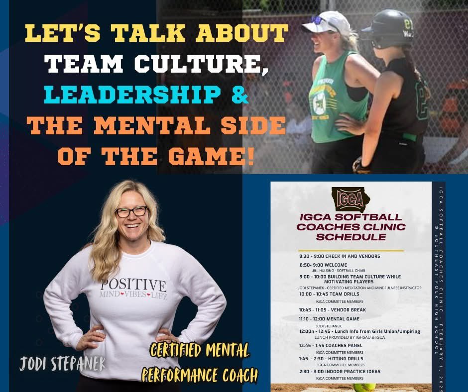 I am super excited to step on this stage February 1st! Thank you  <a href="/IGCAcoach/">IGCA</a> for giving me the opportunity to take a deep dive into team culture, leadership and the importance of the mental side of the game!  #letsgo #mentalgame #LeadershipMatters
