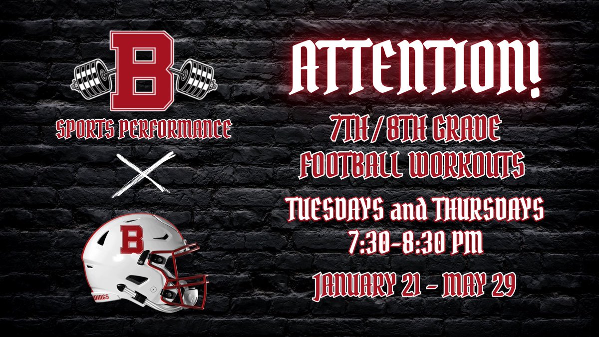 Benet Academy Football (@benetredwingfb) on Twitter photo π¨ATTENTION!π¨
Calling all 7th/8th grade football players!π
Come train like a Redwing Football Player at our 2025 Strength & Conditioning camp led by Benet Strength & Conditioning Coach Morgan Nowitzki <a href="/CoachSki12/">Morgan Nowitzki</a>
CLICK THE LINK IN OUR BIO TO REGISTER! π¨ATTENTION!π¨
Calling all 7th/8th grade football players!π
Come train like a Redwing Football Player at our 2025 Strength & Conditioning camp led by Benet Strength & Conditioning Coach Morgan Nowitzki <a href="/CoachSki12/">Morgan Nowitzki</a>
CLICK THE LINK IN OUR BIO TO REGISTER!