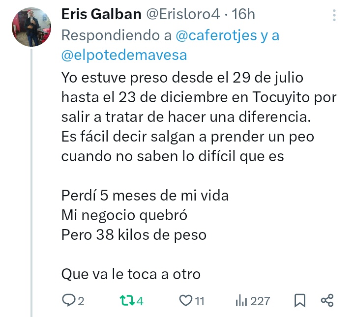 caferotjes's tweet photo. Y así como este pana @Erisloro4 muchos otros que cayeron en el engaño pagaron las consecuencias mientras María Corina estaba en su ClandestiniSpa y Don Edmundo en España catando buen vino.

¿Cuándo entenderán que para salir del chavismo primero hay que dinamitar a la opoficción? https://t.co/yufZqGDFJP