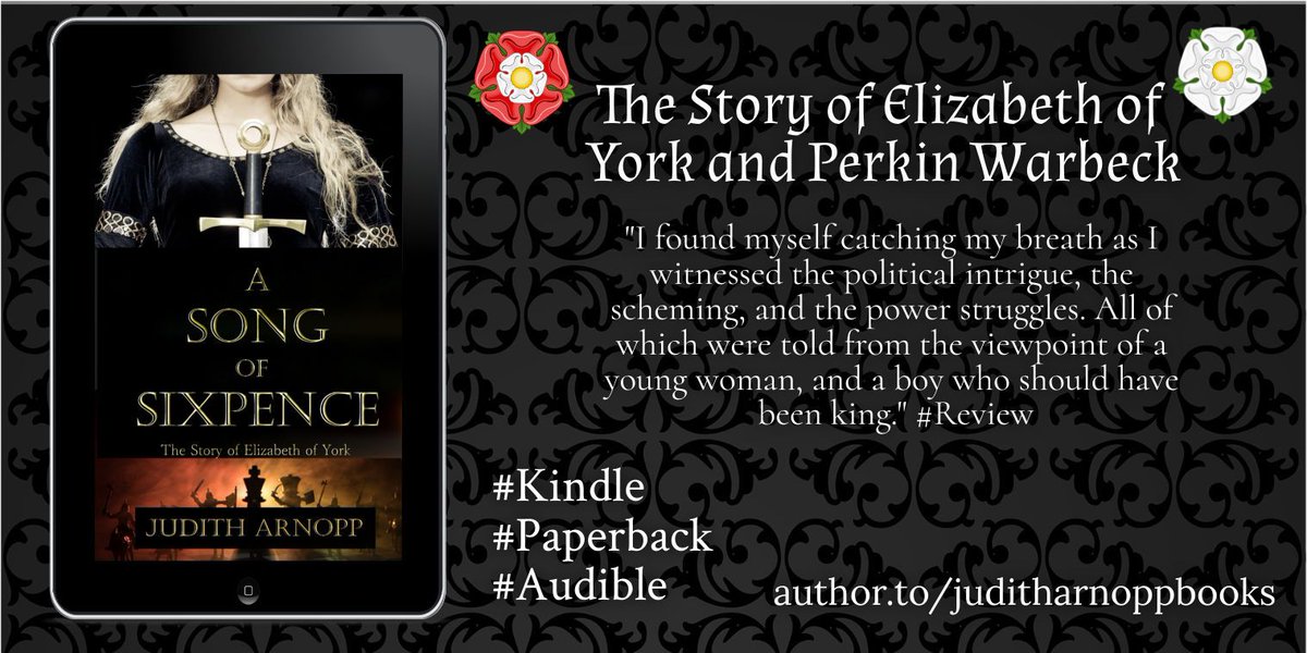 The story of Elizabeth of York and Perkin Warbeck

#princesinthetower

mybook.to/asongofsixpence

#HistoricalFiction
#Tudors
#booksworthreading