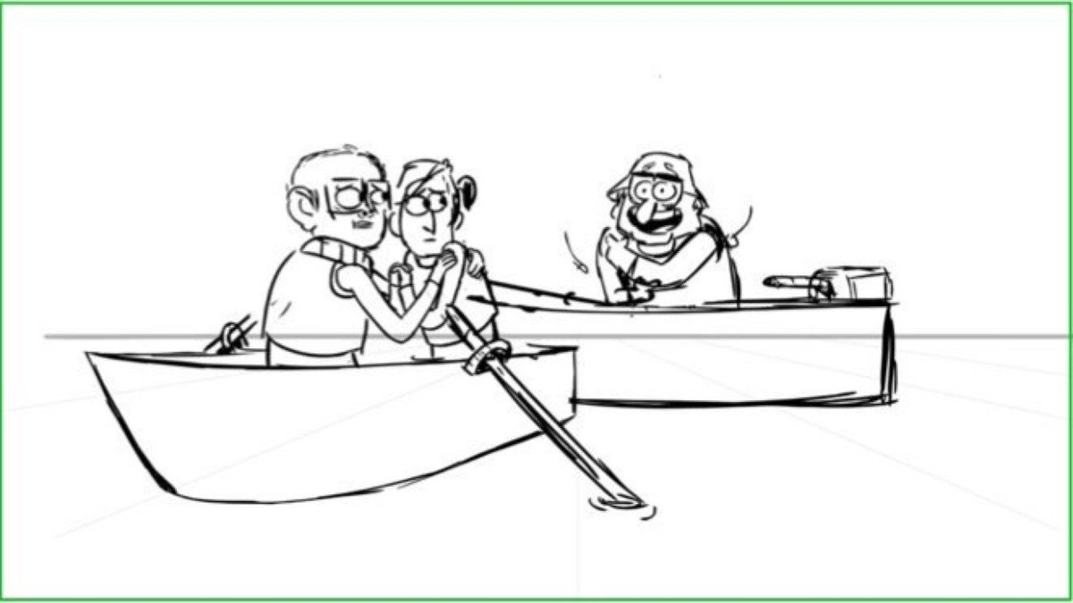 Storyboard from easily the most iconic moment in all of Gravity Falls season 1, lol.

Done by season 1 storyboard artist Tyler Chen.