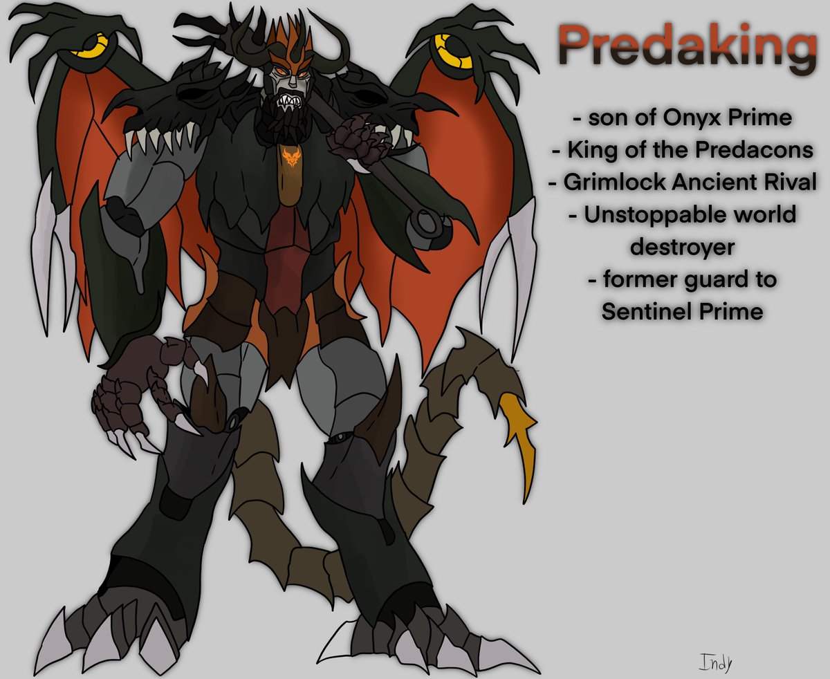 IndragonSaur's tweet photo. Predaking
#digitalart #artistsonTwitter #digitalartists #Fanart #artTwt #art #Transformers #Transformersfanart #Predaking #Predacons #Tfp #TransformersPredaking #Maccadam #Maccadams https://t.co/FLHZO8dEs2