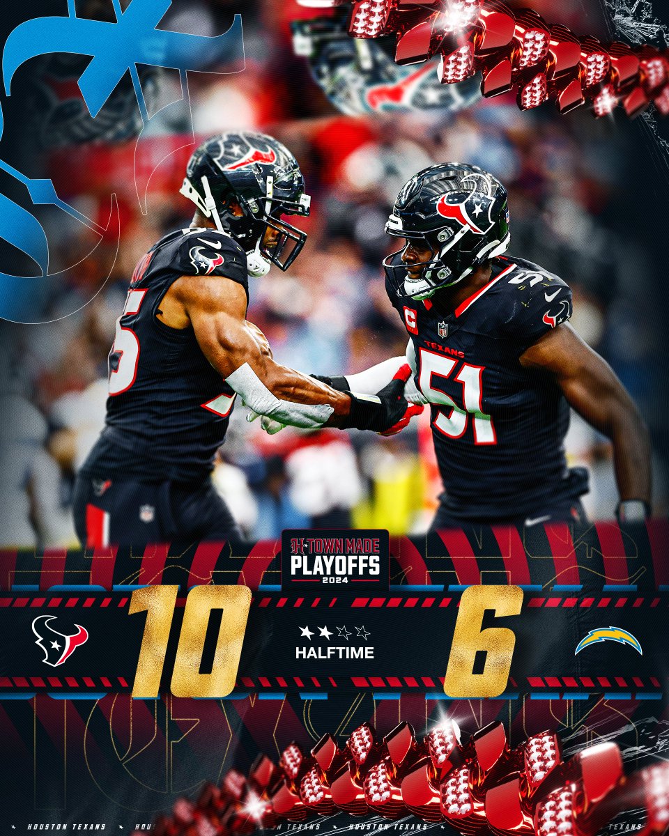 HoustonTexans's tweet photo. Up at the half 💪 https://t.co/ZEtO81bw83