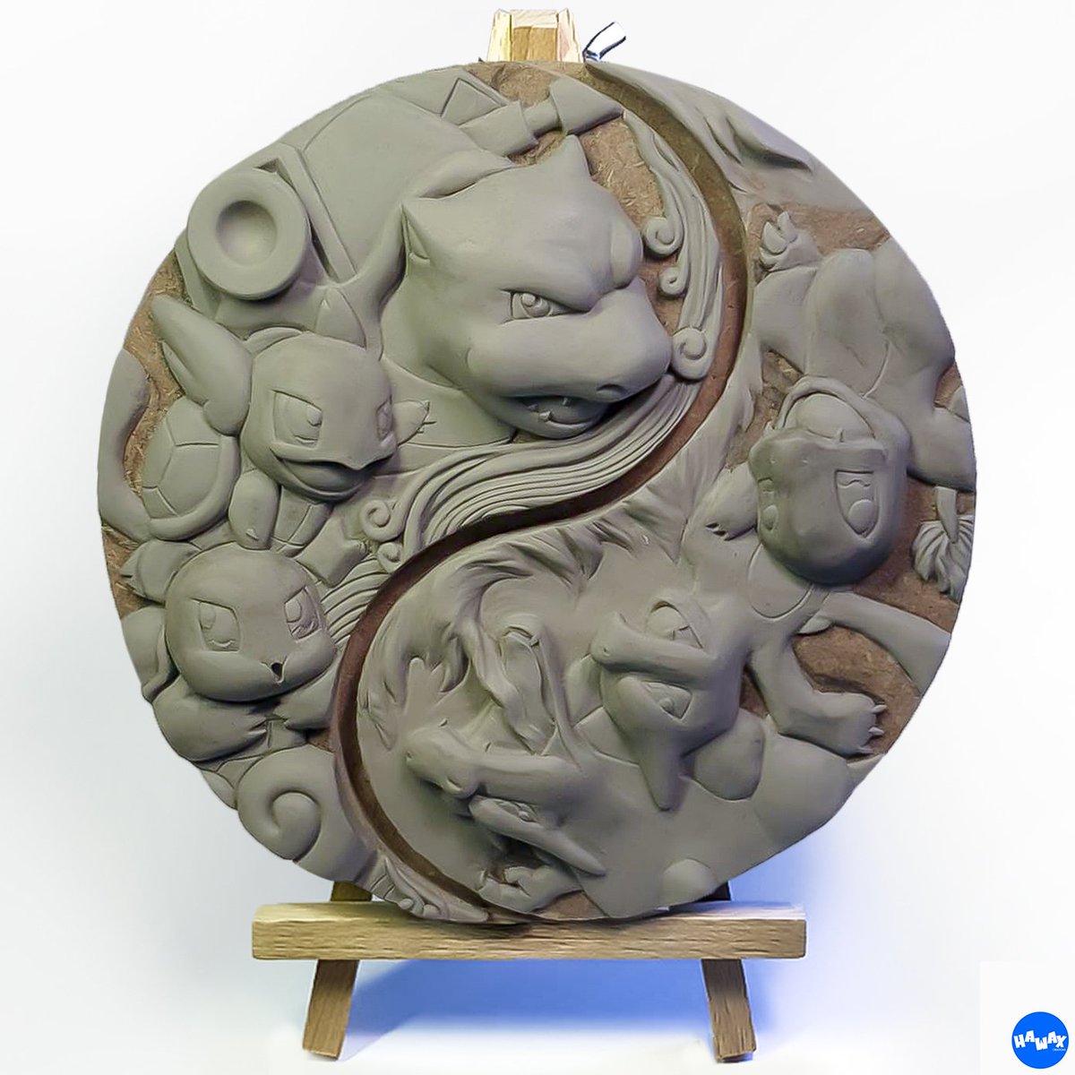 arfi_bilal's tweet photo. FIRE vs WATER - Pokémon bas relief.
Sculpté et peint à la main.
Copies résine à la commande disponibles.
.
#handmade #artist #pokemon #charizard #blastoise
#handsculpted #handpainted https://t.co/MOoWF02Z7c